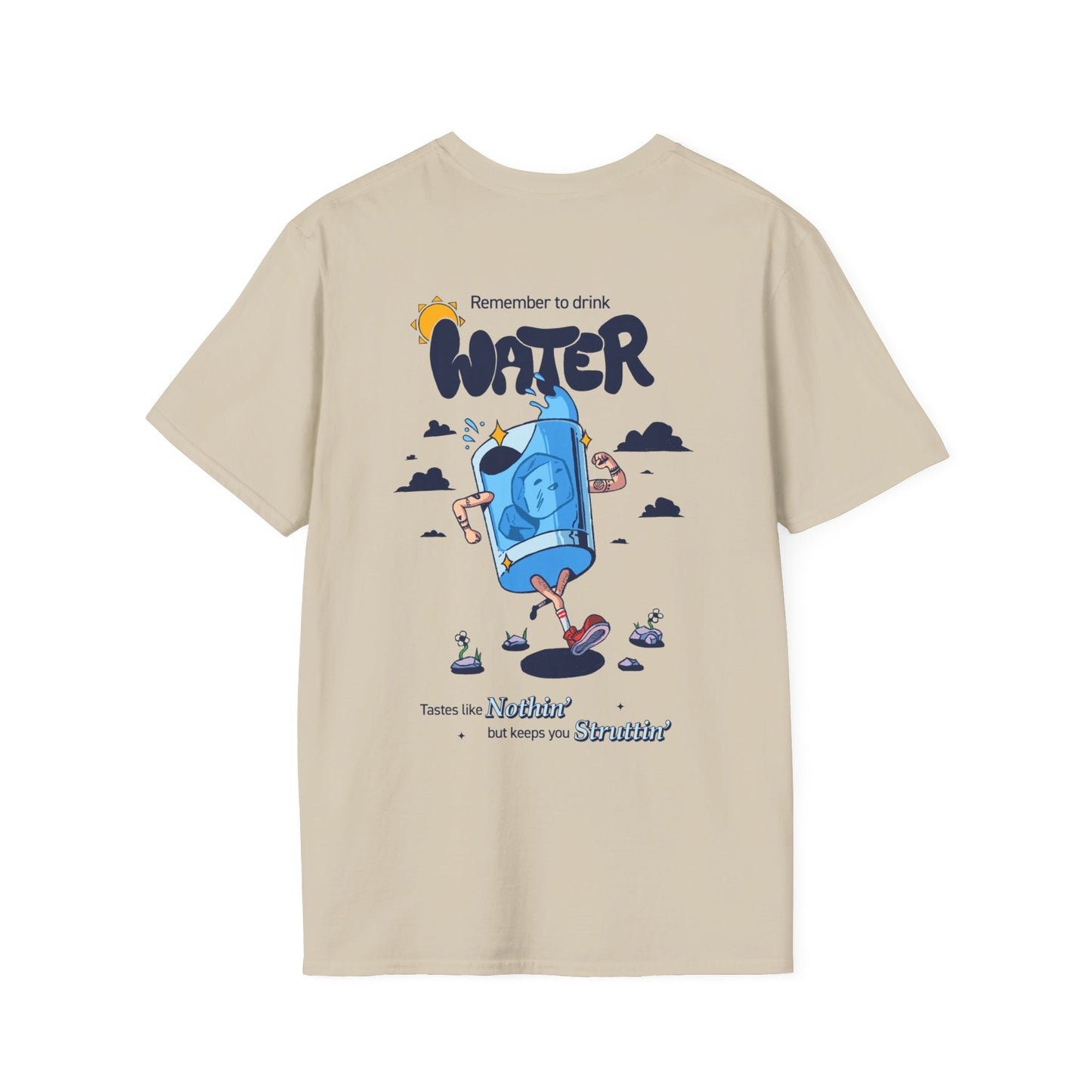 Drink Water Reminder Unisex Softstyle T-Shirt